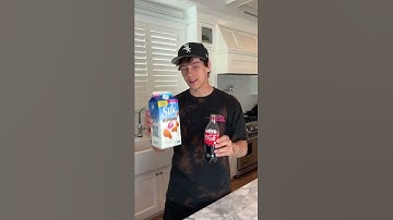 A milk and coke reaction.. 😳 - #Shorts