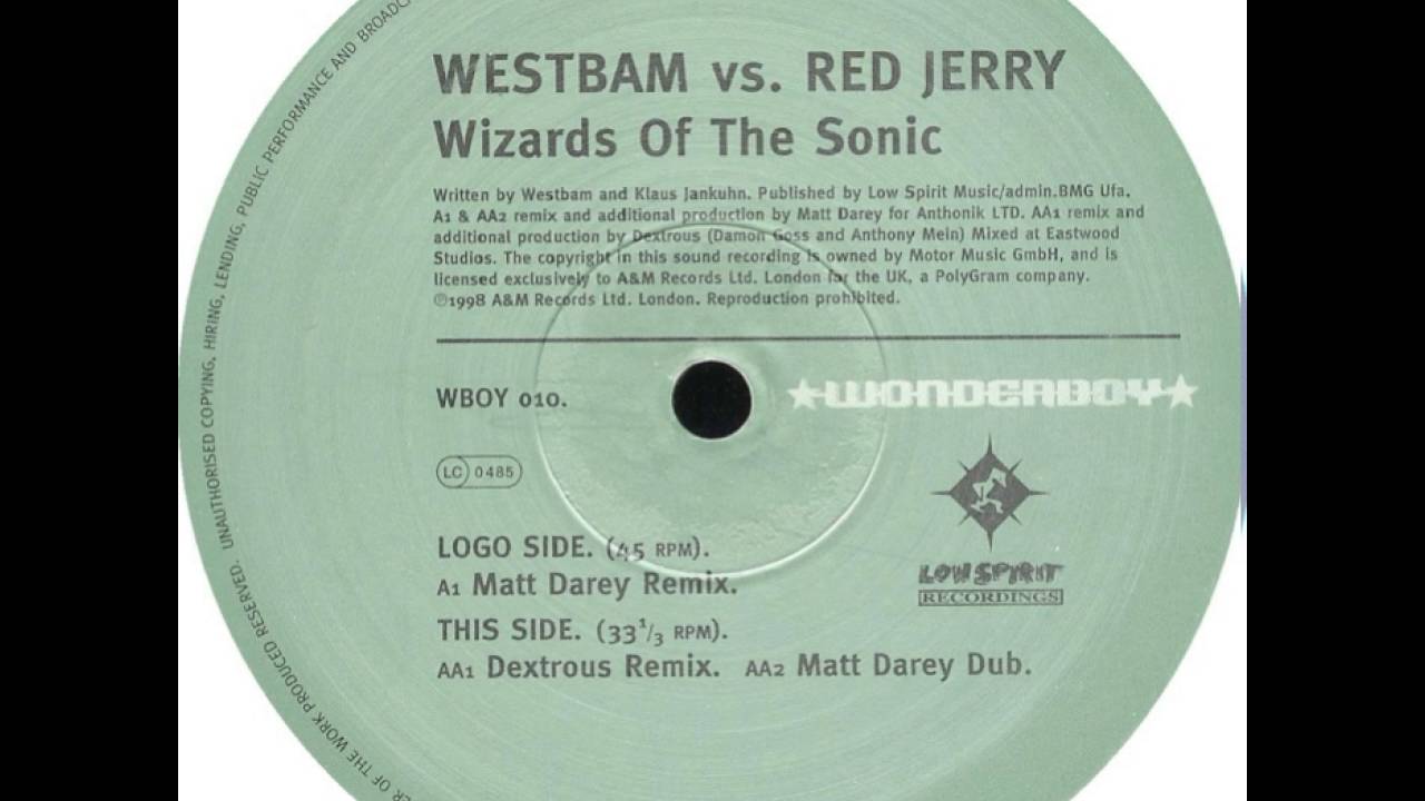WestBam Vs Red Jerry - Wizards Of The Sonic (Matt Darey Dub)