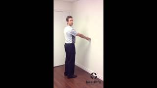 Wall Walk active assisted shoulder flexion for the painful shoulder