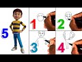 How to draw rudra cartoon drawing from rudra boom chick chick boom cartoon series  drawing