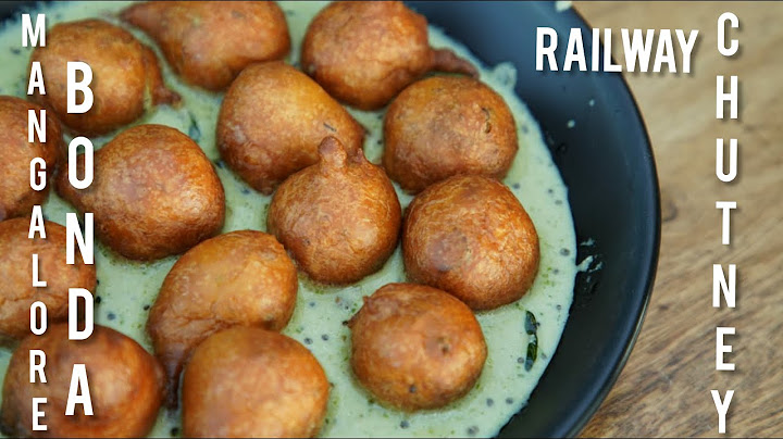 mangalore bonda recipe | railway chutney | evening snack | goli baje | mangaloru bonda