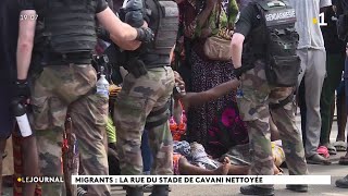 Migrants : la rue du stade de Cavani nettoyée