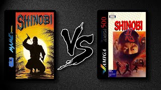 Shinobi - Arcade vs Amiga 500 ᴴᴰ Comparison