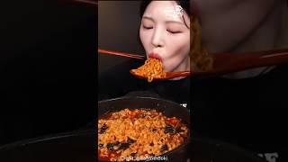 One Big Endless Hot Slurp Y Hot Buldak Broth Noodles Asmr Mukbang