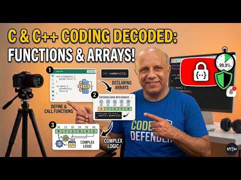 C , C++ codeing , decoding Functions & Arrays