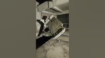 Cắt cầu thang bằng máy cắt dây kim cương #catdaykimcuong #catbetong