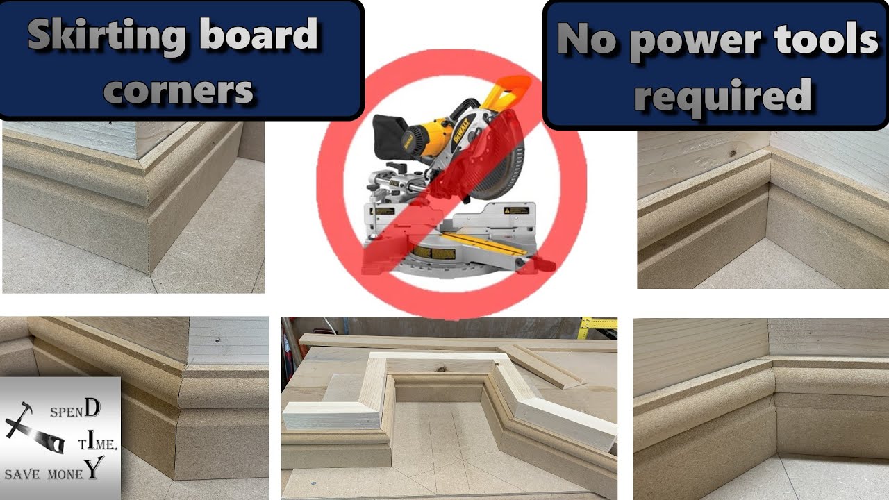 How to fit skirting boards - V-Cut