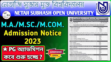 Nsou PG New admission 2022-23 | Nsou PG Admission 2023 | Nsou MA, MSc, MCom, MLIS, BLIS Admission