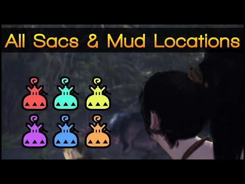 Monster Hunter World ▼ All The Sacs & Fertile Mud Locations Guide