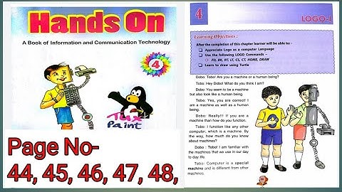 Logo🔥Logo-1 Class-4 Computer DAV Chapter-4🔥Class-4 Computer dav Chapter-4 Page No - 44 to 48