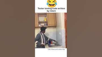 Tester testing code written by intern #coding #python #javascript  #programming #memes #shorts