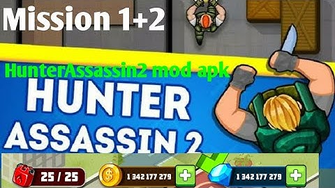 hunter assassin 2 gameplay  apk mod download last level 1+2