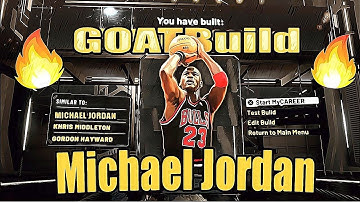 NBA2k20 - MICHAEL JORDAN BUILD CREATED LIVE - 3 LEVEL SCORER, ULTRA 1V1 BUILD!🏀 FUN FOR 1v1
