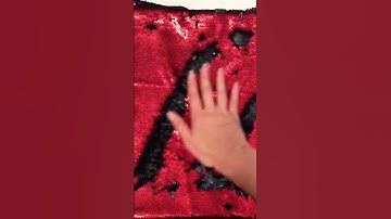 5mm reversible sequin fabric in red and black#fashion #iridescent #fabric #textile #mermaid #sequins