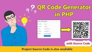 How to generate qr code in php with source code | PHP Tutorial