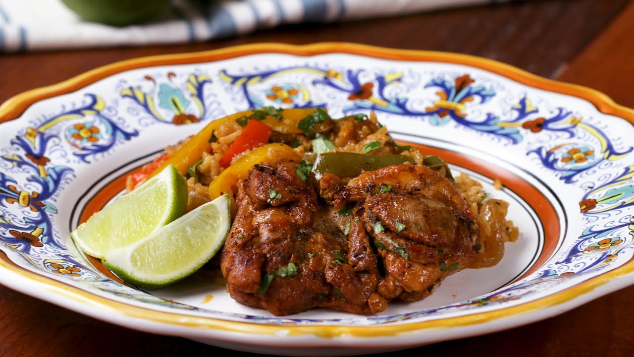 Fajita Chicken And Rice Dinner • Tasty