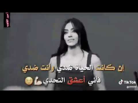 إن كانت الحياة ضدي وأنت ضدي فإني أعشق التحدي