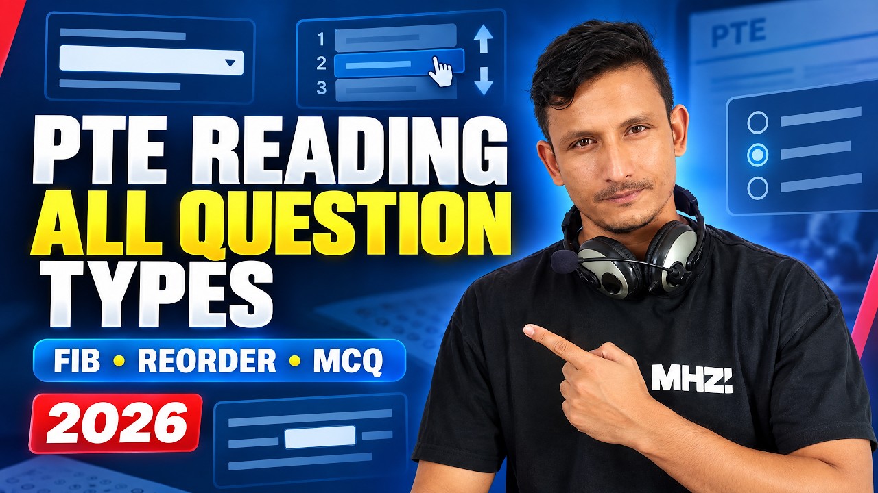 PTE Reading – All Question Types (Drop-down FIB, Drag & Drop, Reorder ...