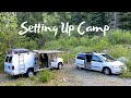 Into The Wilderness With Two Campervans | Powering NEW LIGHTS and NEW VAN SET UP