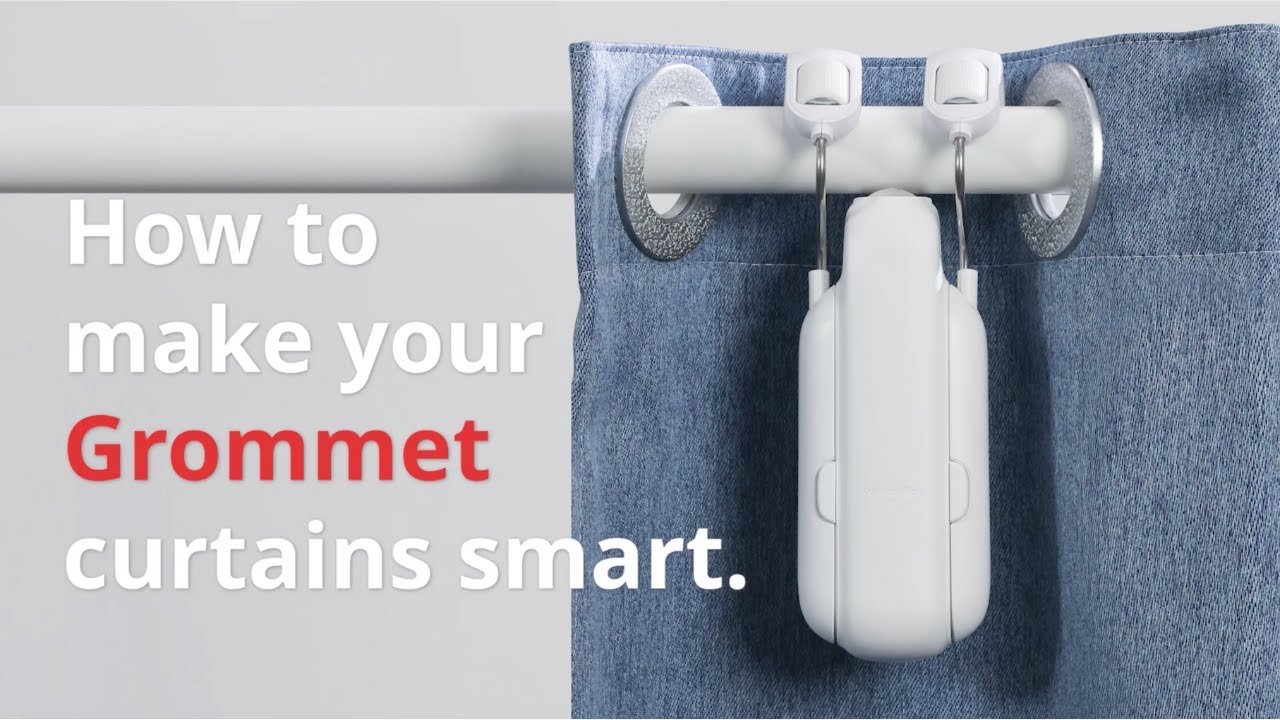 How to make your Grommet curtains smart. - YouTube