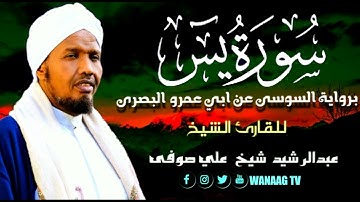 36-Sheikh AbdulRashid Sheikh Ali Sufi سورة يس برواية السوسي عن أبي عمرو، للقارئ الشيخ عبدالرشيد صو