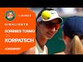 Tamara Korpatsch - Sara Sorribes Tormo | Highlights | French Open 2026 | 1. Runde | Tennis