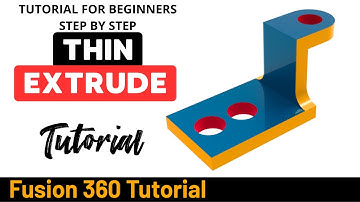 Autodesk Fusion 360 Tutorial 362 - Dunne extrusie