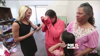 FOX5 Surprise Squad  Young Girl Terrified of Eviction Secretly Writes Letter for Help