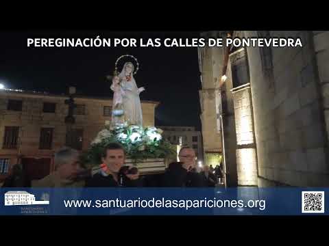 Pontevedra: Procesión de la Virgen María y el niño Jesús