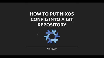 How to put nixos config into a git repository