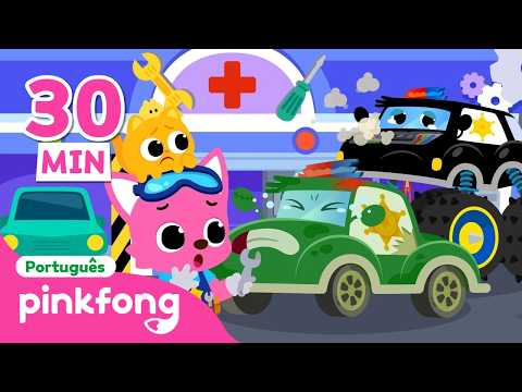 🚨 Especial Carro de Polícia 🚓 | + Completo | Pinkfong, Bebê Tubarão! Canções para Crianças
