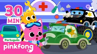 🚨 Especial Carro de Polícia 🚓 | + Completo | Pinkfong, Bebê Tubarão! Canções para Crianças