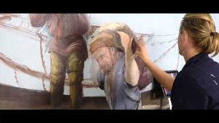 Hattas Public Murals Painting Fur Trade Mural