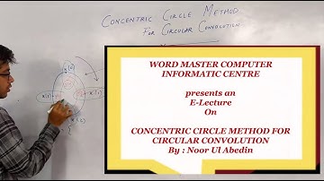 Concentric Circle Method for Circular Convolution by Noor Ul Abedin || Digital Signal Processing ||