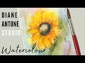 How to Paint Easy Sunflower Tutorial with Real Time Step by Step Way to Paint