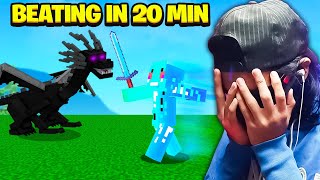 Beating Minecraft with a Epic Mod
