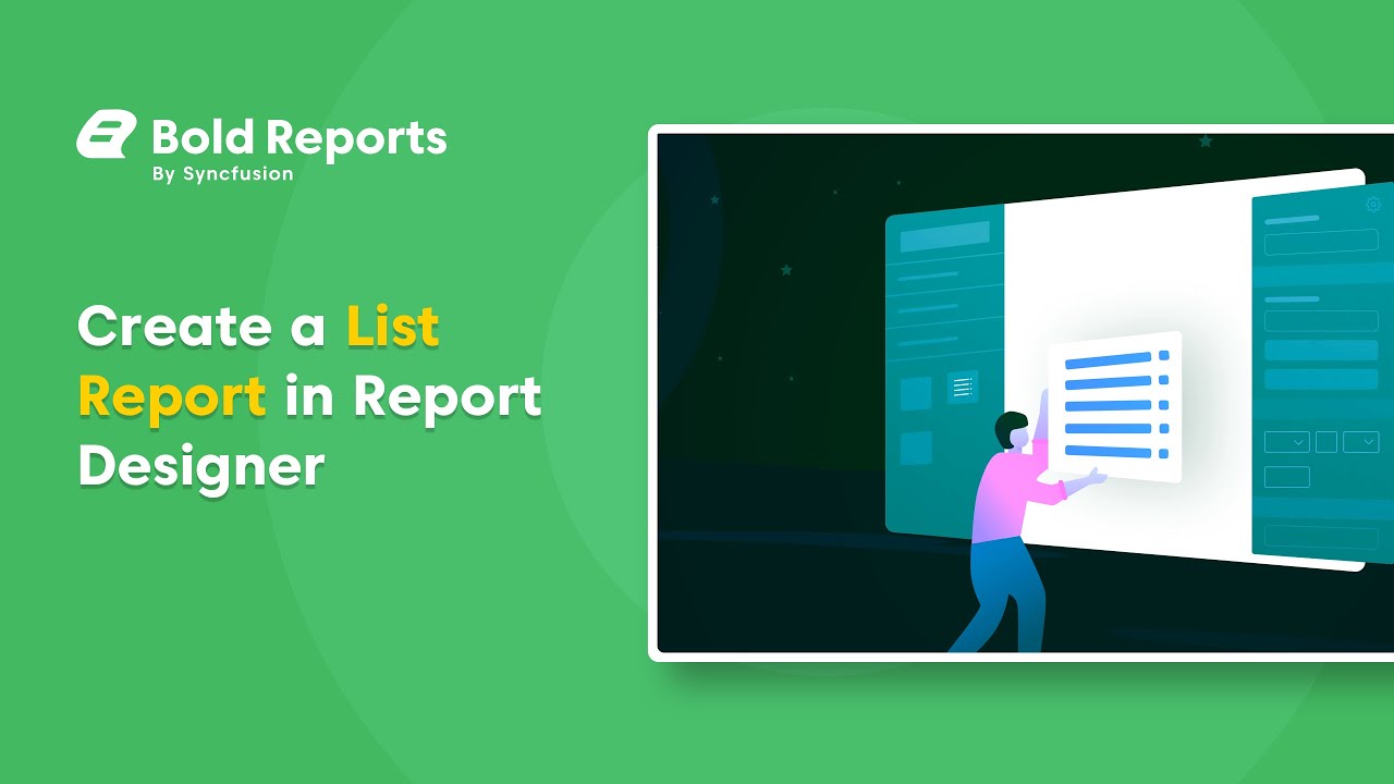 Create a List Report Item in Report Designer Bold Reports YouTube