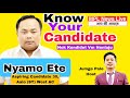 Know your candidatenok kendidet vm henlajunyamo ete aspiring candidate 30aalo west st ac