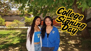 COLLEGE SIGNING DAY 2025 ||college announcements + senior sign out||