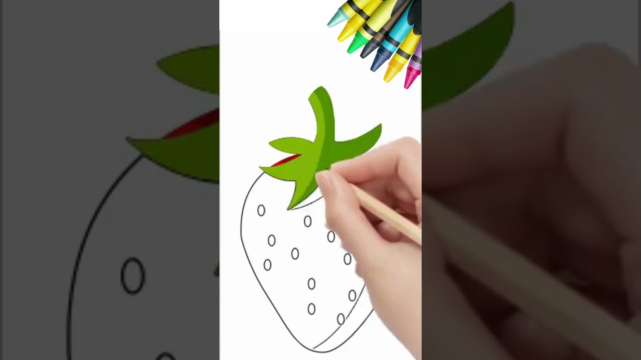 How to Draw Easy Strawberry Drawing | Simple Step-by-Step Drawing Tutorial for Beginners