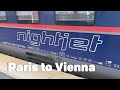 Nightjet train  paris to vienna