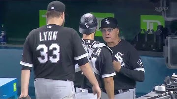Tony La Russa yells at his rookie catcher after VGJ RBI single.