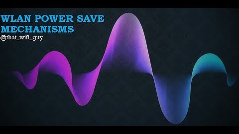 WLAN Power Save mechanisms
