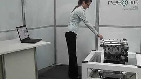 Measuring the inertia tensor, COG, and mass -- Resonic process