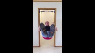 Testing out durability of the Rainy Day Indoor Swing. Check out what happens.