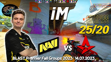 CSGO POV NAVI iM (25/20) vs Astralis (overpass) @ BLAST Premier Fall Groups 2023