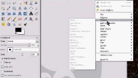 Gimp - Menus and Dockable Dialogs