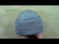 Двойная шапка бини от макушки до макушки на любой размер. Knitting Beanie Hat. Beanie hat.