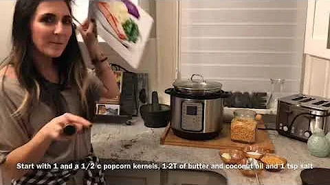 My first attempt at popping popcorn in the Instant...