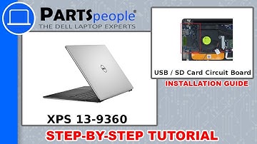 Dell XPS 13-9360 (P54G002) USB / SD Card Circuit Board How-To Video Tutorial